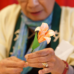 Origami flower