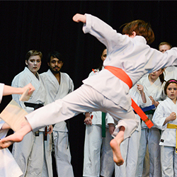 Flying kick